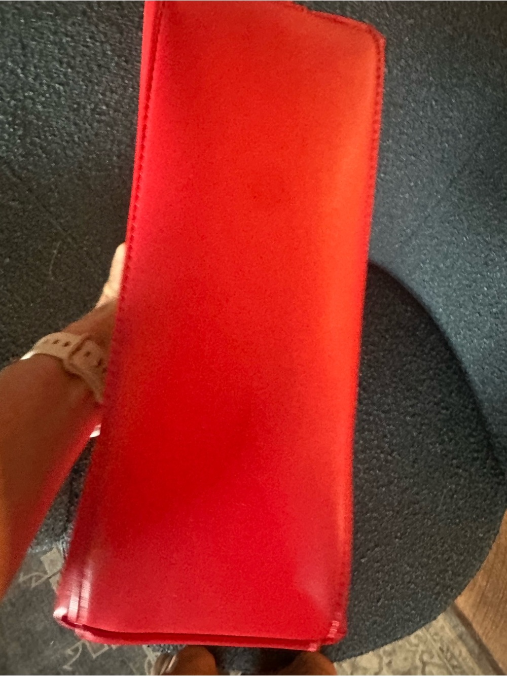 Anthropologie Red Leather Shoulder Bag - Picture 3 of 4